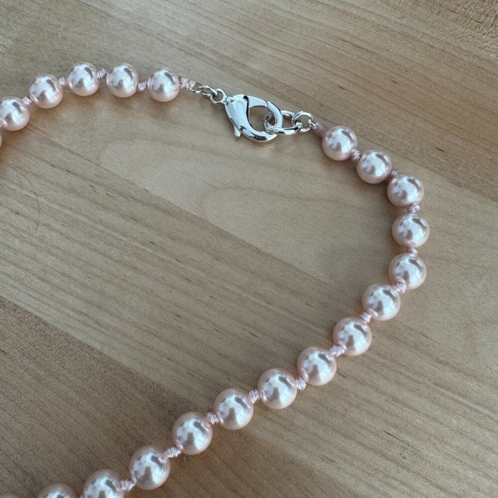 Sandy Liang Gateaux Necklace in Pink - Picture 6 of 7